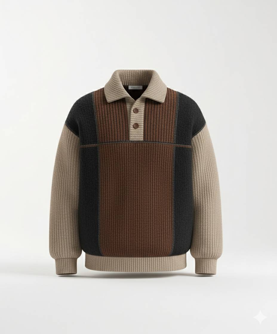 brown knit sweater