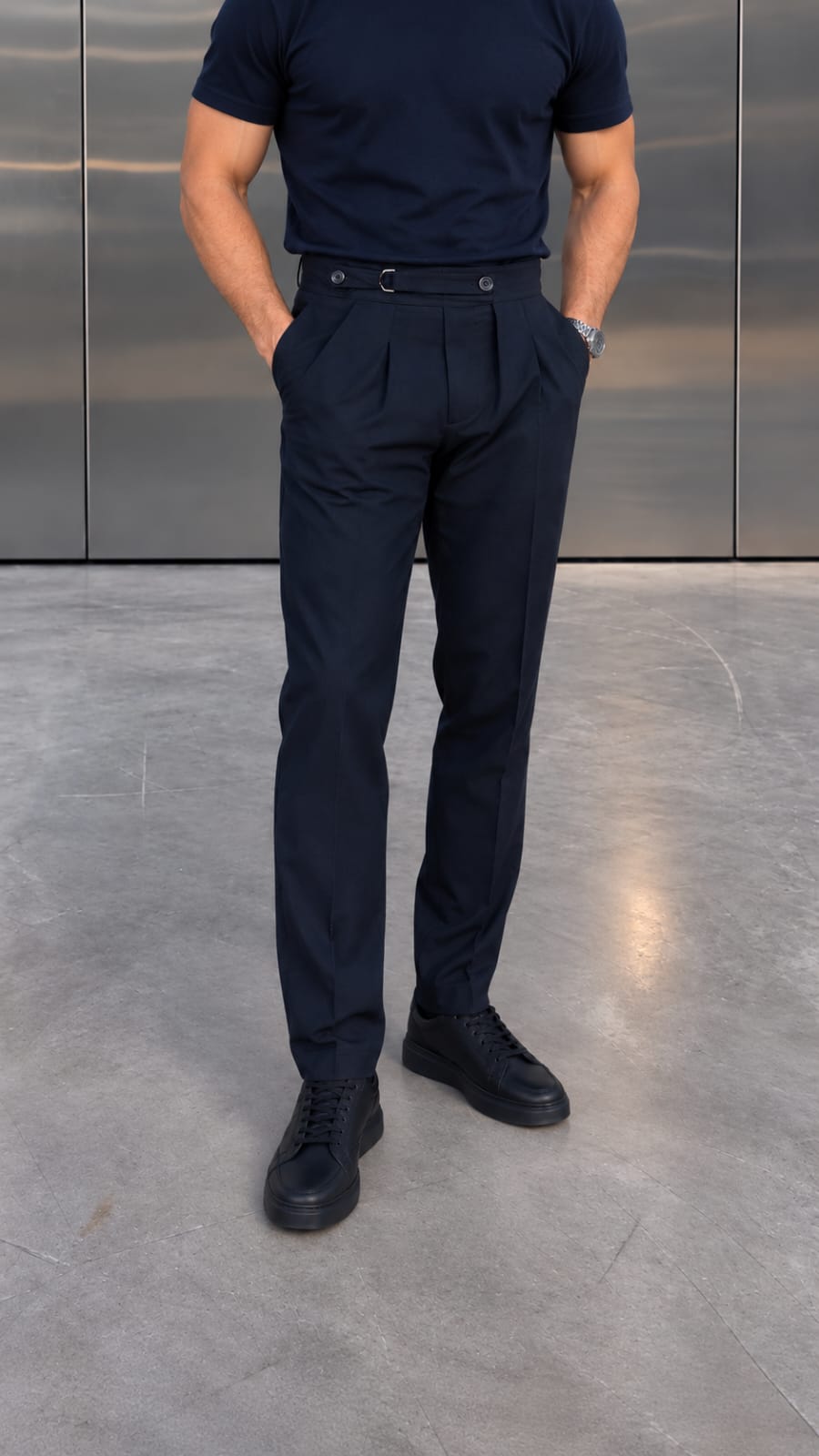 pantalon homme classique avec pince بنطال رجالي كلاسيكي
